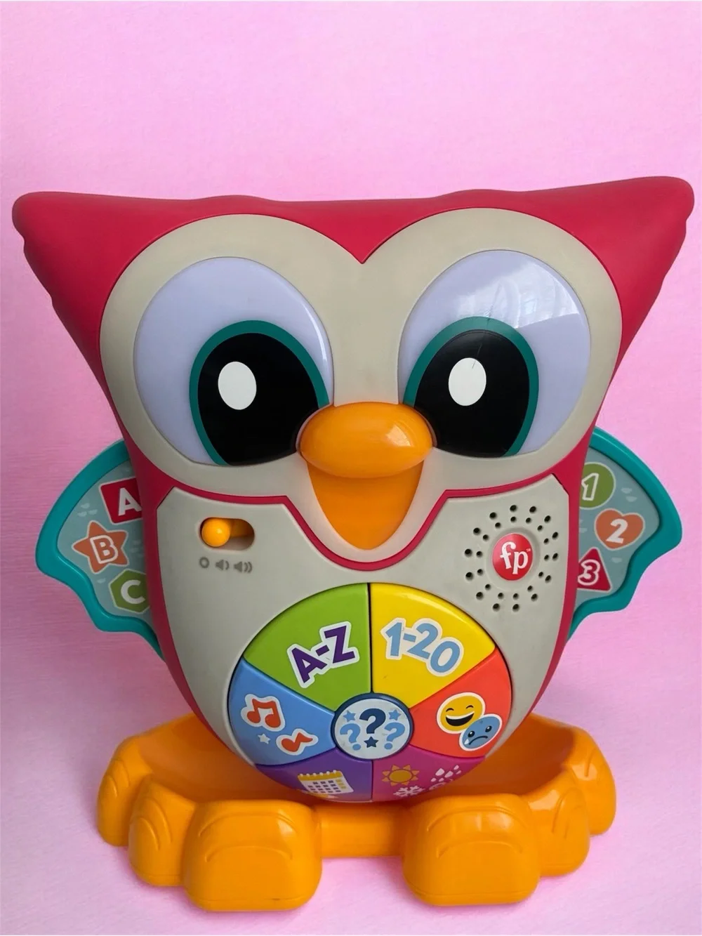 Fisher-Price Toddler Learning Toy Linkimals Light-Up & Learn Owl for Ages 18+ Mo